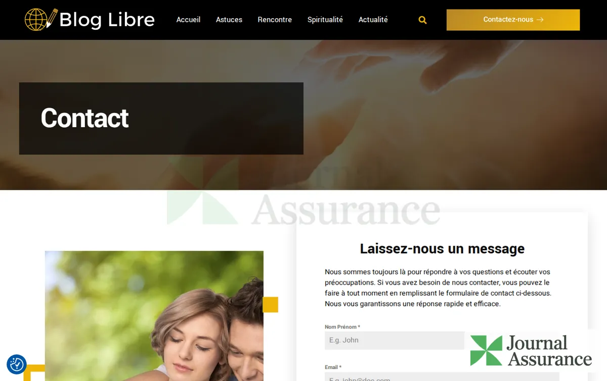 Capture : Contactez-nous dès maintenant | BLOG LIBRE